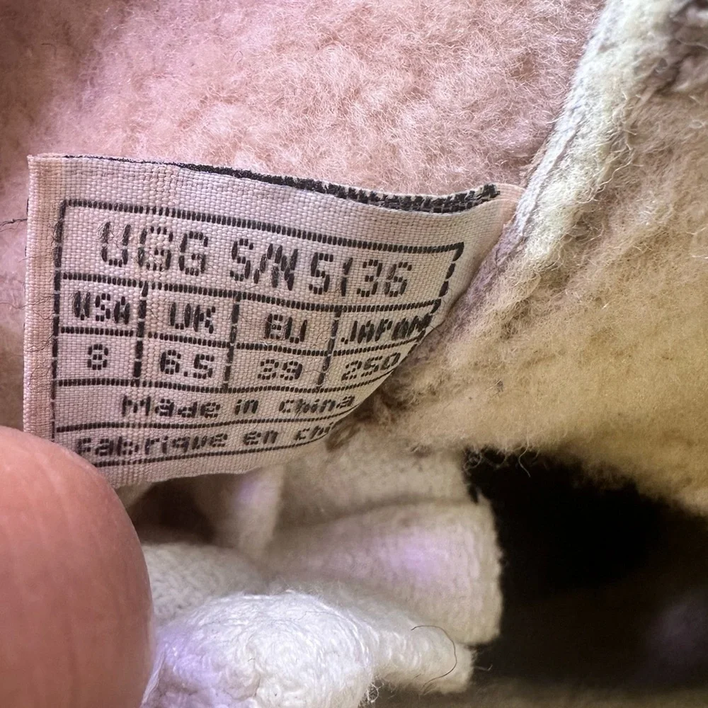 UGG Women's Light Tan Shearling-Trim Ankle Boot